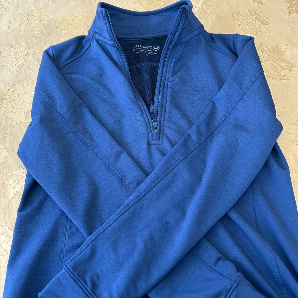 Vineyard Vines Jim Nantz Gray Quarter-Zip